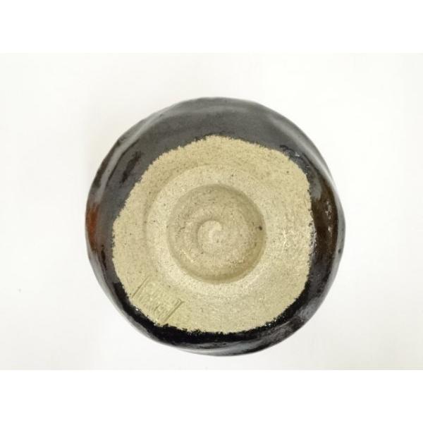 ys6946490; 宗sou 佐々木松楽造 黒楽茶碗（銘：瑞雲）（前大徳 高橋悦