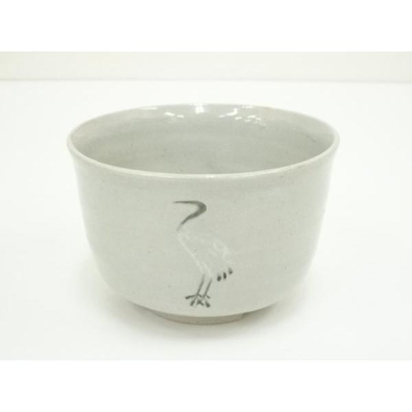 茶道具 茶碗 真葛香斎 セキレイ絵 : 真葛焼宮川香斎（真葛