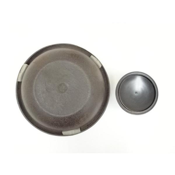 ys6998484; 宗sou 一ノ瀬宗和・菊地正直造 唐銅切合朝鮮風炉・真形釜添