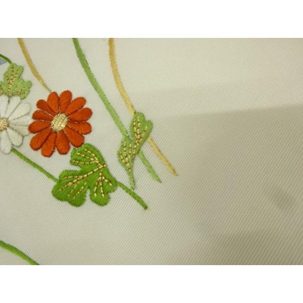 ys6998556; 宗sou 塩瀬秋草模様刺繍名古屋帯【アンティーク】【着 