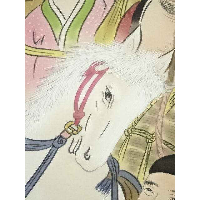 ys7006799; 宗sou 森栖鶴筆 七福神 肉筆絹本掛軸（共箱）【道】 : お