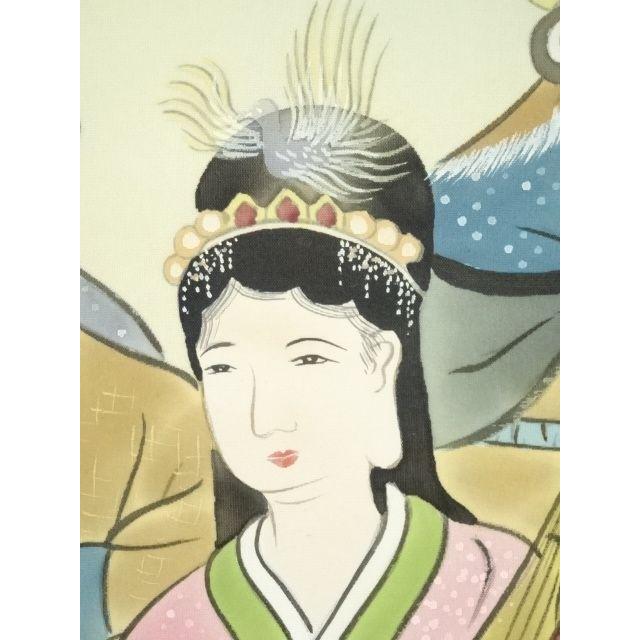 ys7006799; 宗sou 森栖鶴筆 七福神 肉筆絹本掛軸（共箱）【道】 : お