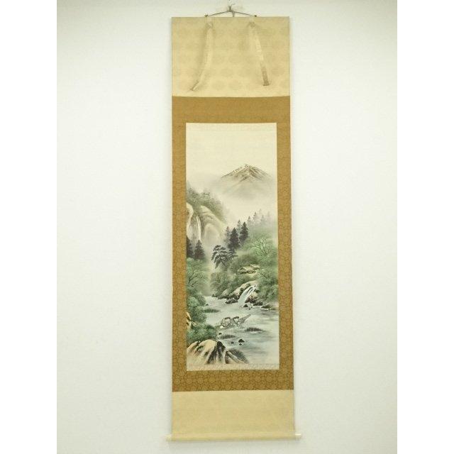 掛け軸 寿山 作『 牧童 』 絹本 希少 軸装 茶道具 掛軸 美品 です。 ys7011326; 宗sou 寿山 山水縁起図 肉筆絹本掛軸（保護箱）【道】 : お