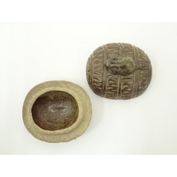 ys7015093; 宗sou 出雲焼 萬祥山窯造 日野勁甫 俵鼠香合（共箱）【道