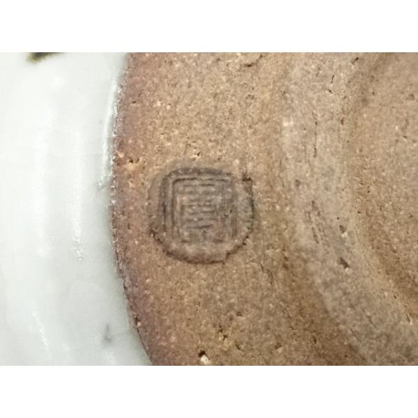 ys7022122; 宗sou 京焼 西川実造 白釉流飛文茶碗（共箱）【道】 : お