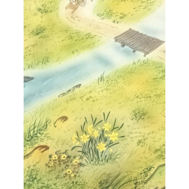 ys7034997; 宗sou 山本遊山筆 運勢好転図 肉筆絹本掛軸（共箱）【道