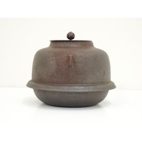 茶釜 高橋敬典 共箱 真形羽釜 浜松地紋 茶道具 S359 茶釜 『人間