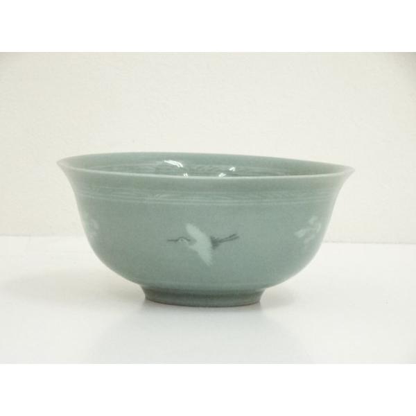 茶碗(象嵌) D000142-1965｜高麗青磁象嵌平茶碗｜本間美術館所蔵作品データベース