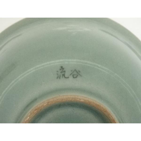 ys7053508; 宗sou 流谷窯 李昌相造 高麗青磁雲鶴象嵌茶碗（共箱）【道