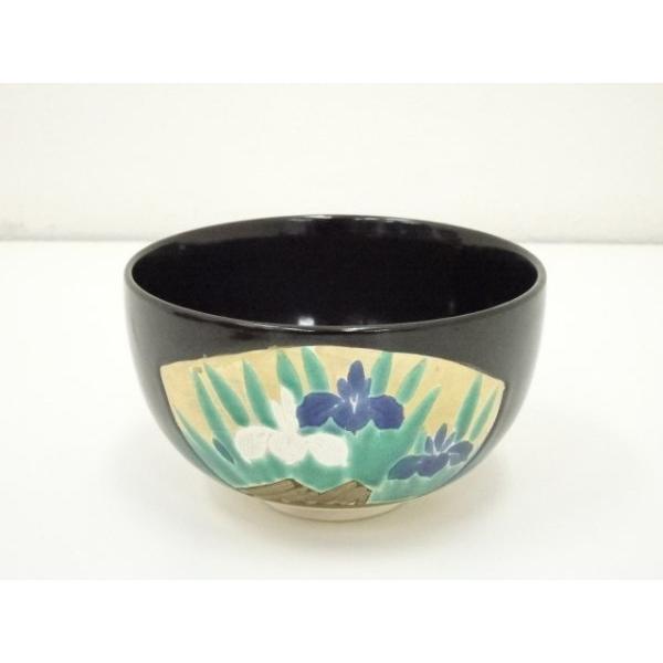 ys7057967; 宗sou 禎山造 色絵菖蒲茶碗（共箱）【道】 : お茶道具