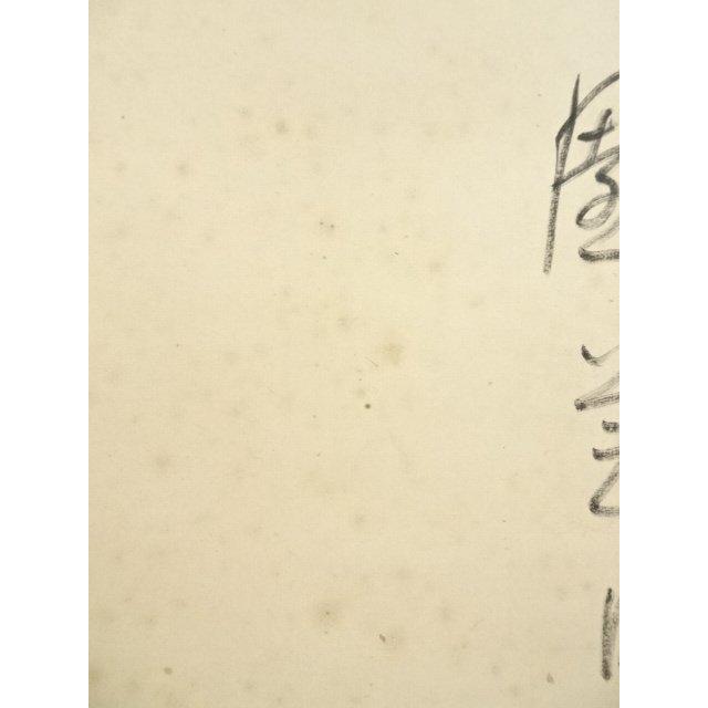 ys7074505; 宗sou 井口東白子筆 俳句 鶏図画賛 肉筆紙本掛軸（共箱