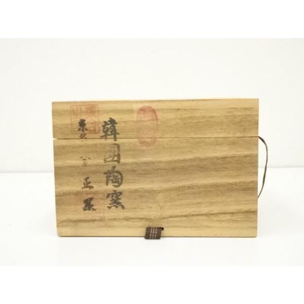 ys7077891; 宗sou 韓国陶窯 東谷 金正黙造 高麗青磁茶碗（共箱）【道