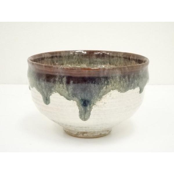 送料込【逢絢亭】茶道具 平茶碗 美濃焼 織部 弥七田写 川本了生 共箱入り 逢絢亭】茶道具 茶碗 平茶碗 美濃焼 織部 弥七田写 川本了生 共箱入り