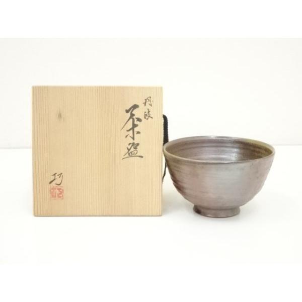 ys7120112; 宗sou 丹波焼 大熊窯 大上巧造 茶碗（共箱） 【道】 : お
