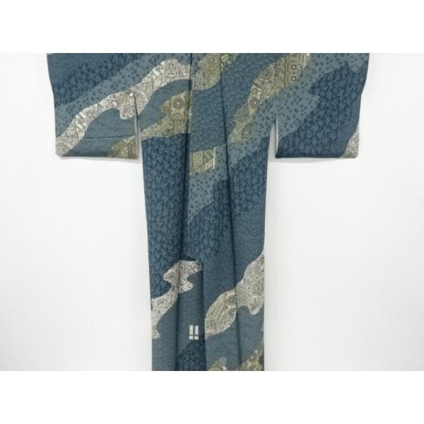 楽天市場】破れ色紙に花鳥模様刺繍訪問着【中古】【着】 宗sou : お
