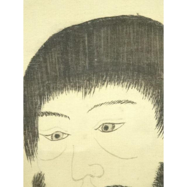 皇族の肖像 掛軸　15 ys7127575; 宗sou 明治41年 親鸞上人 有髪御影 肉筆絹本掛軸（普耀識箱