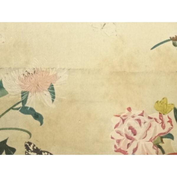 ys7133206; 宗sou 伊藤若冲 藤汝釣景和画 花図 印刷加工木版画【道