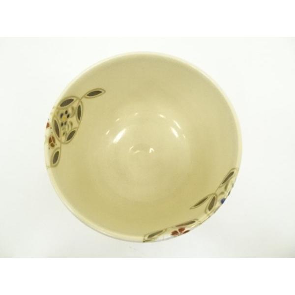ys7148307; 宗sou 京焼 通次阿山造 色絵四季七宝茶碗（共箱）【道
