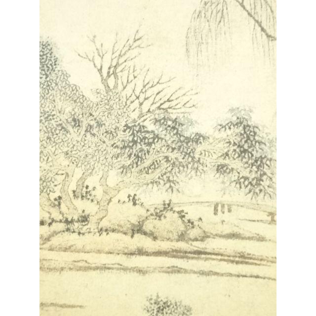 ys7148435; 宗sou 中国 文徴明 江南春図 印刷工芸 紙本掛軸（共箱