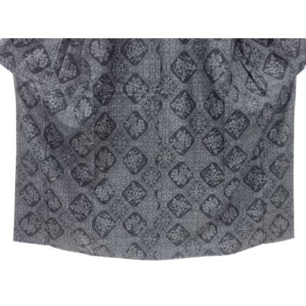 ys7169120; 宗sou 未使用品 重要無形文化財 本場結城紬100亀甲 天井柄  