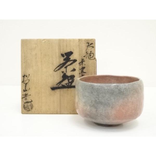ys7209435; 宗sou 大樋焼 伊豆蔵撫山造 赤窯変茶碗（共箱）【道】 : お
