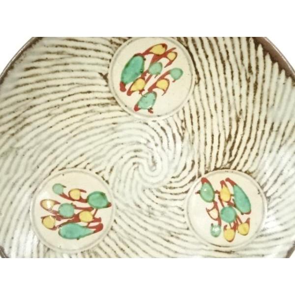 ys7258142; 宗sou 人間国宝 島岡達三造 象嵌赤絵草花文皿（共箱）【道
