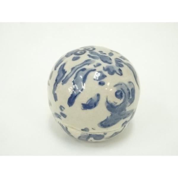 ys7287867; 宗sou 篠原百和造 龍絵染付雲形染付香合（共箱）【道