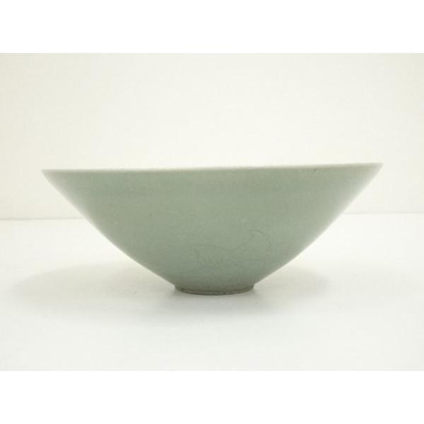 ys7299012; 宗sou 石山窯造 梁金錫 青磁茶碗【道】 : お茶道具・着物