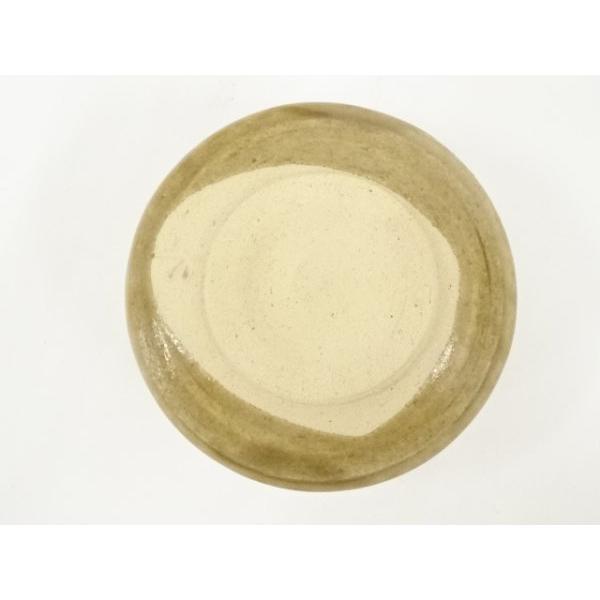 ys7299480; 宗sou 小原窯 春日井鋼介造 勅題「苗」黄瀬戸茶碗（共箱