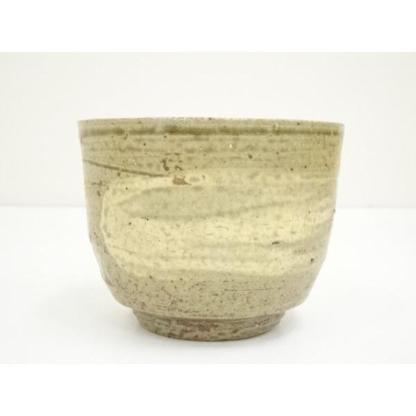 ys7324879; 宗sou 越前焼 椿窯 五島哲造 刷毛目山絵茶碗（共箱）【道