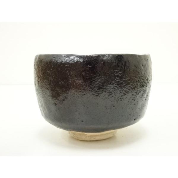 ys7335191; 宗sou 京焼 祥悦造 十一代慶入作写 惣吉彫銘黒楽茶碗（共箱