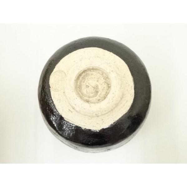 ys7335191; 宗sou 京焼 祥悦造 十一代慶入作写 惣吉彫銘黒楽茶碗（共箱