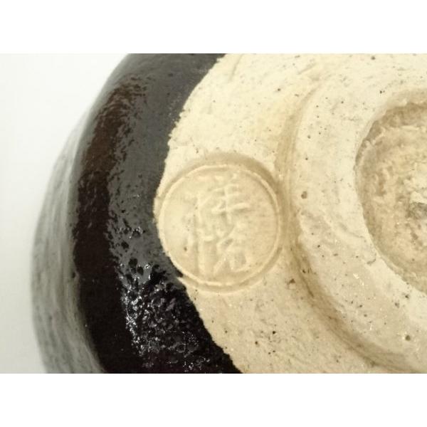 ys7335191; 宗sou 京焼 祥悦造 十一代慶入作写 惣吉彫銘黒楽茶碗（共箱