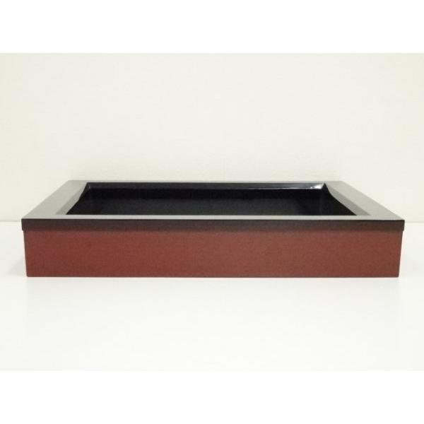 炉縁　津軽塗 工芸品 ys7391299; 宗sou 蝋色塗炉縁（共箱）【道】