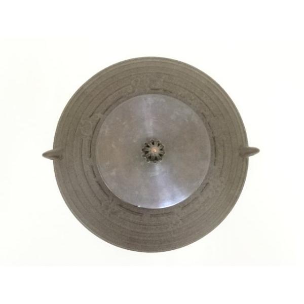 ys7340429; 宗sou 釜師 清光造 筋入平丸釜（共箱）【道】 : お茶道具