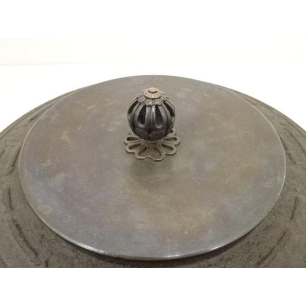 ys7340429; 宗sou 釜師 清光造 筋入平丸釜（共箱）【道】 : お茶道具
