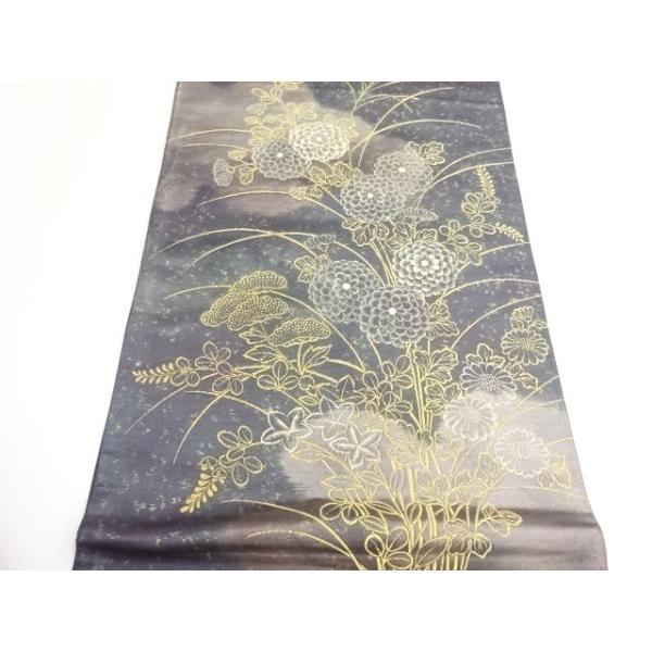 ys7364329; 宗sou 引箔秋草に雲模様織出し袋帯【着】 : お茶道具・着物 