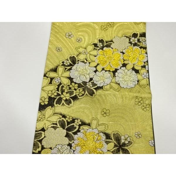 ys7365118; 宗sou モール桜散らし・変わり波模様織出し袋帯【着】 : お