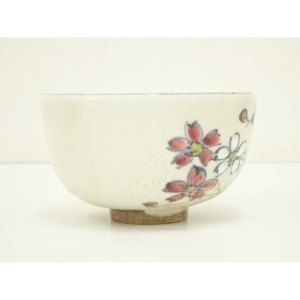 ys7369667; 宗sou 京焼 中村香菊造 乾山写粉引桜花茶碗（共箱）【道