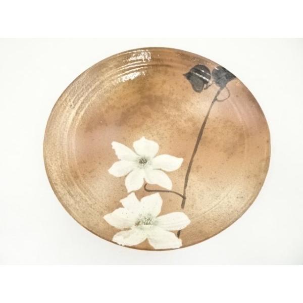 ys7371383; 宗sou 萩焼 大和保男造 草花絵皿（共箱）【道】 : お茶道具