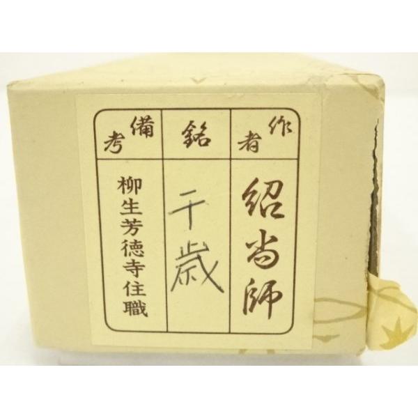 ys7373382; 宗sou 宗春造 竹茶杓（銘：千歳）（前大徳 橋本紹尚書付
