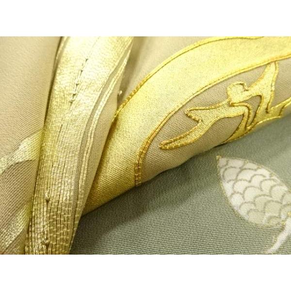 ys7376427; 宗sou 作家物 松・松ぼっくり模様刺繍一つ紋色留袖【着