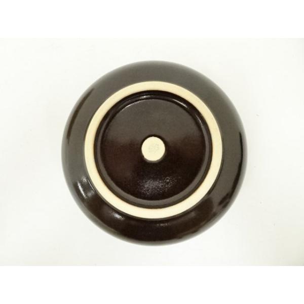 ys7378637; 宗sou 京焼 内田邦夫造 天目釉線文菓子鉢（共箱）【道