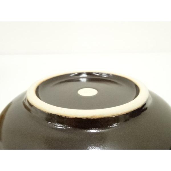 ys7378637; 宗sou 京焼 内田邦夫造 天目釉線文菓子鉢（共箱）【道