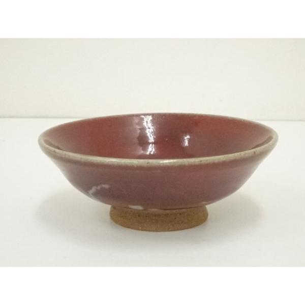 ys7380046; 宗sou こぶ志窯 山岡三秋造 辰砂釉茶碗（共箱）【道】 : お