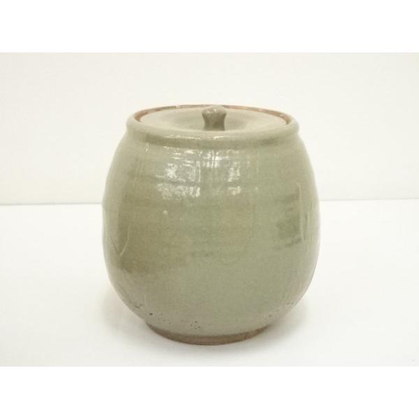 ys7383630; 宗sou 京焼 原清和造 高麗青磁芋頭水指（共箱）【道