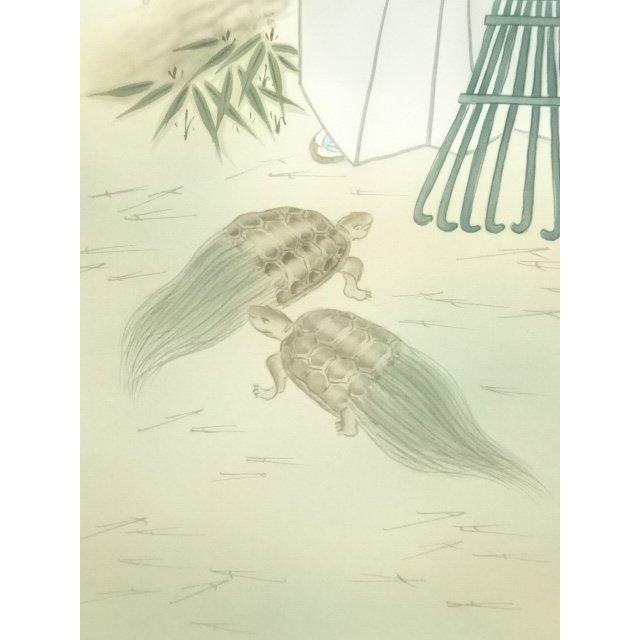 ys7388979; 宗sou 若林春園筆 高砂 肉筆絹本掛軸（共箱）【道】 : お