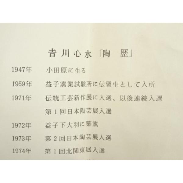 ys7391489; 宗sou 益子焼 吉川心水造 鉄絵湯呑（共箱）【道】 : お
