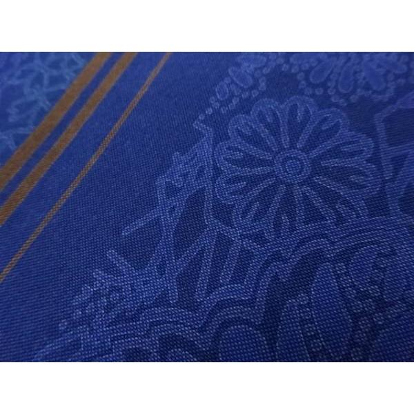 ys7406038; 宗sou 横段に抽象草花模様織出し全通洒落袋帯【着】 : お