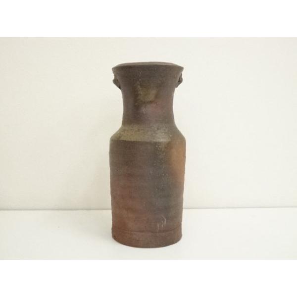 ys7408300; 宗sou 備前焼 藤原建造 窯変花入（共箱）【道】 : お茶道具